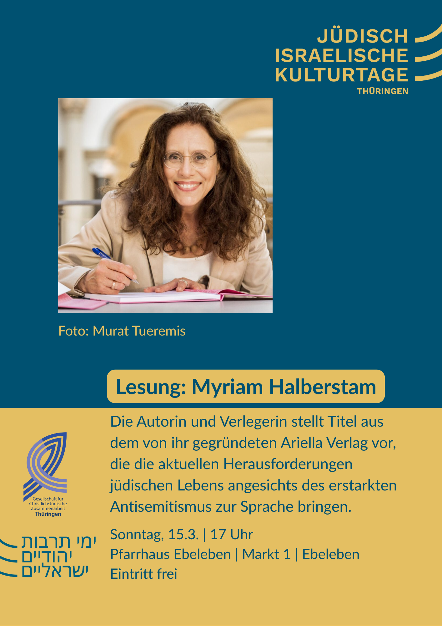 Lesung mit Myriam Halberstam